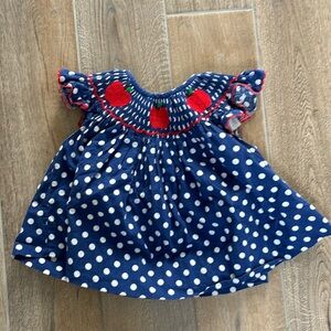 Smocked Threads by Cecil & Lou Apple Dress, 2T